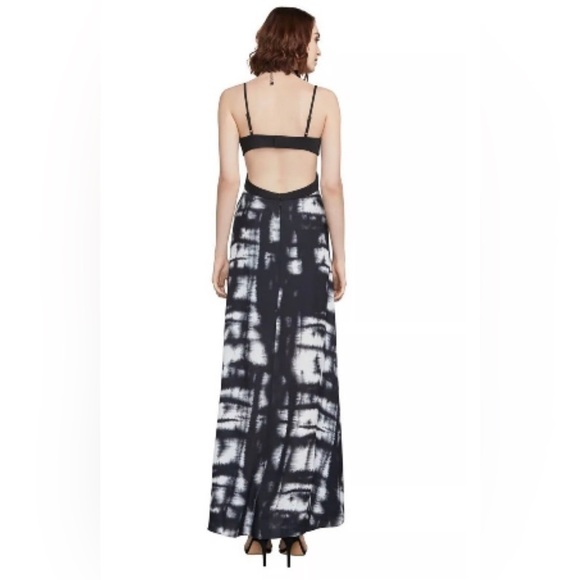 BCBG Maxazria Viviane Cutout Tie Dye Formal Maxi Dress Size 0 - Picture 2 of 16